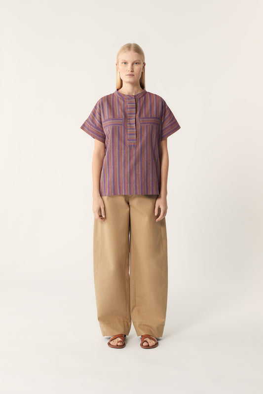 POSITANO PURPLE BLOUSE