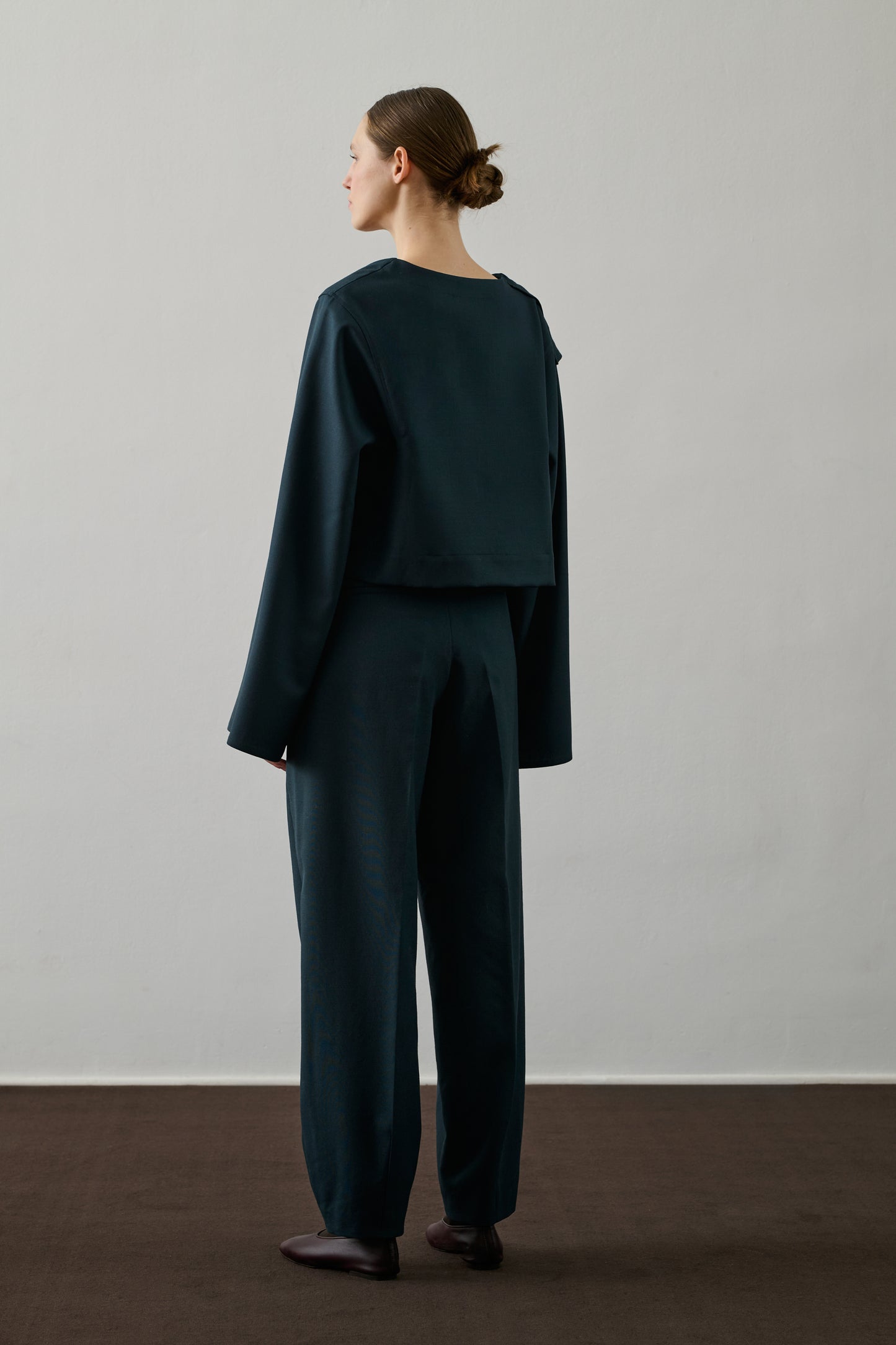 Blouse Eva - Pétrole - Laine - Femme