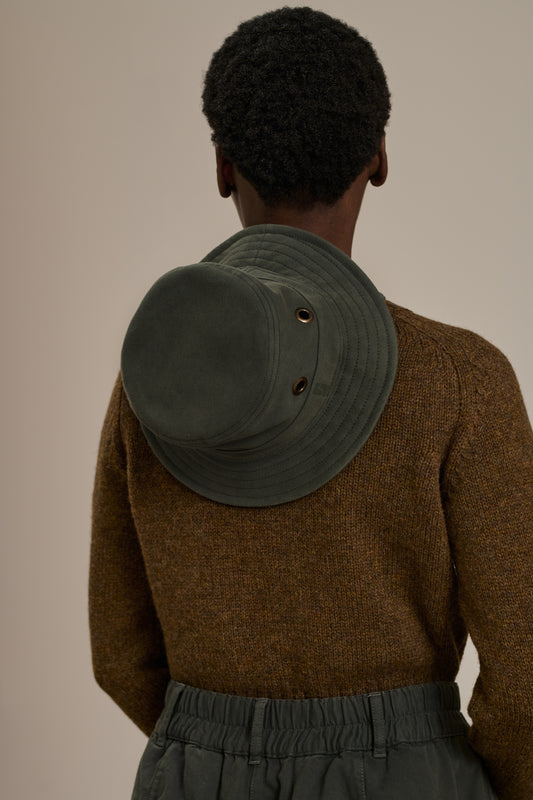 Charade bucket hat - Blue Grey - Cotton - Women