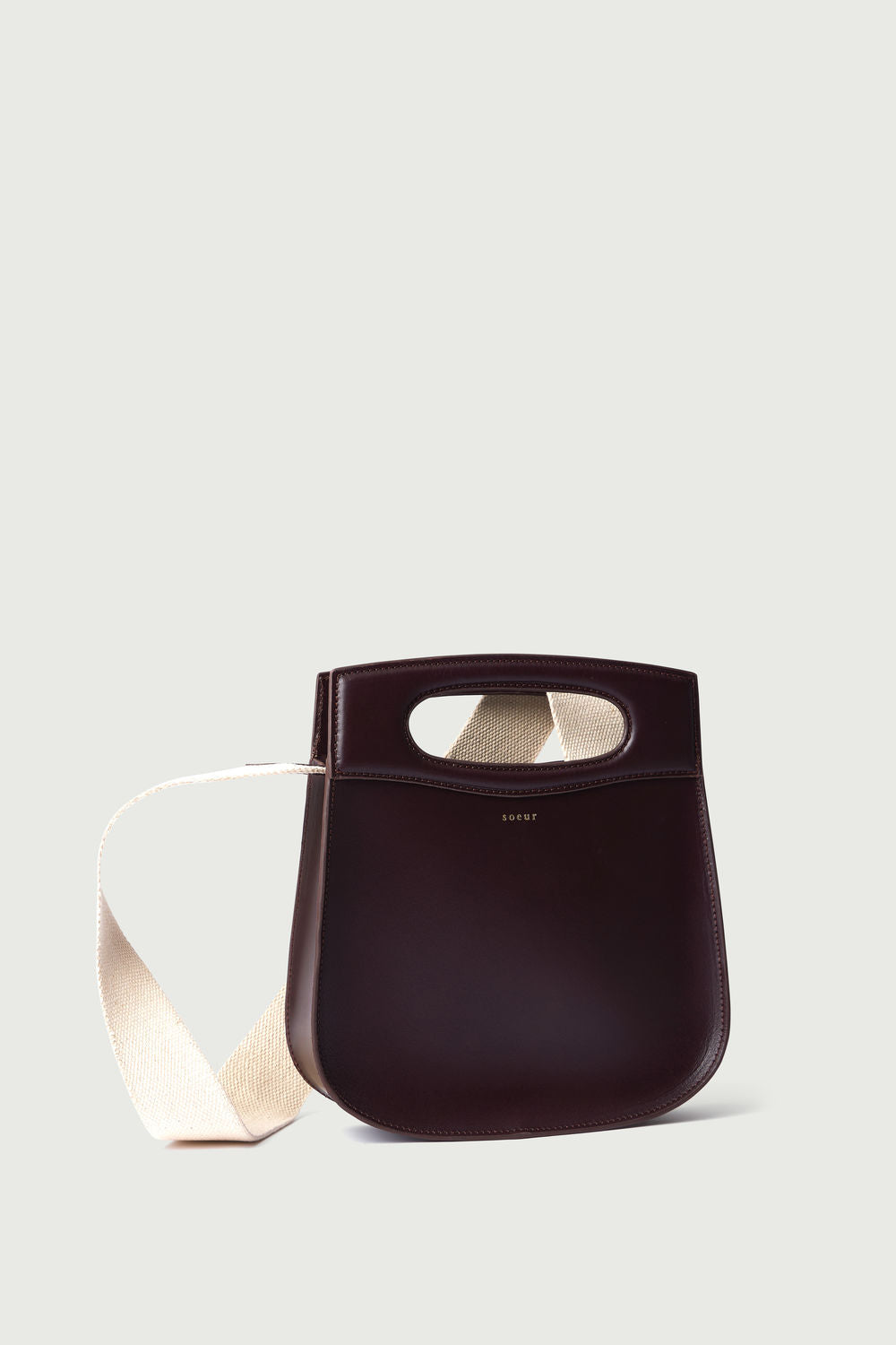 Sac Cheri - Bordeaux Foncé - Cuir - Femme