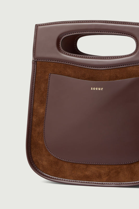 Sac Cheri - Chocolat - Cuir - Femme