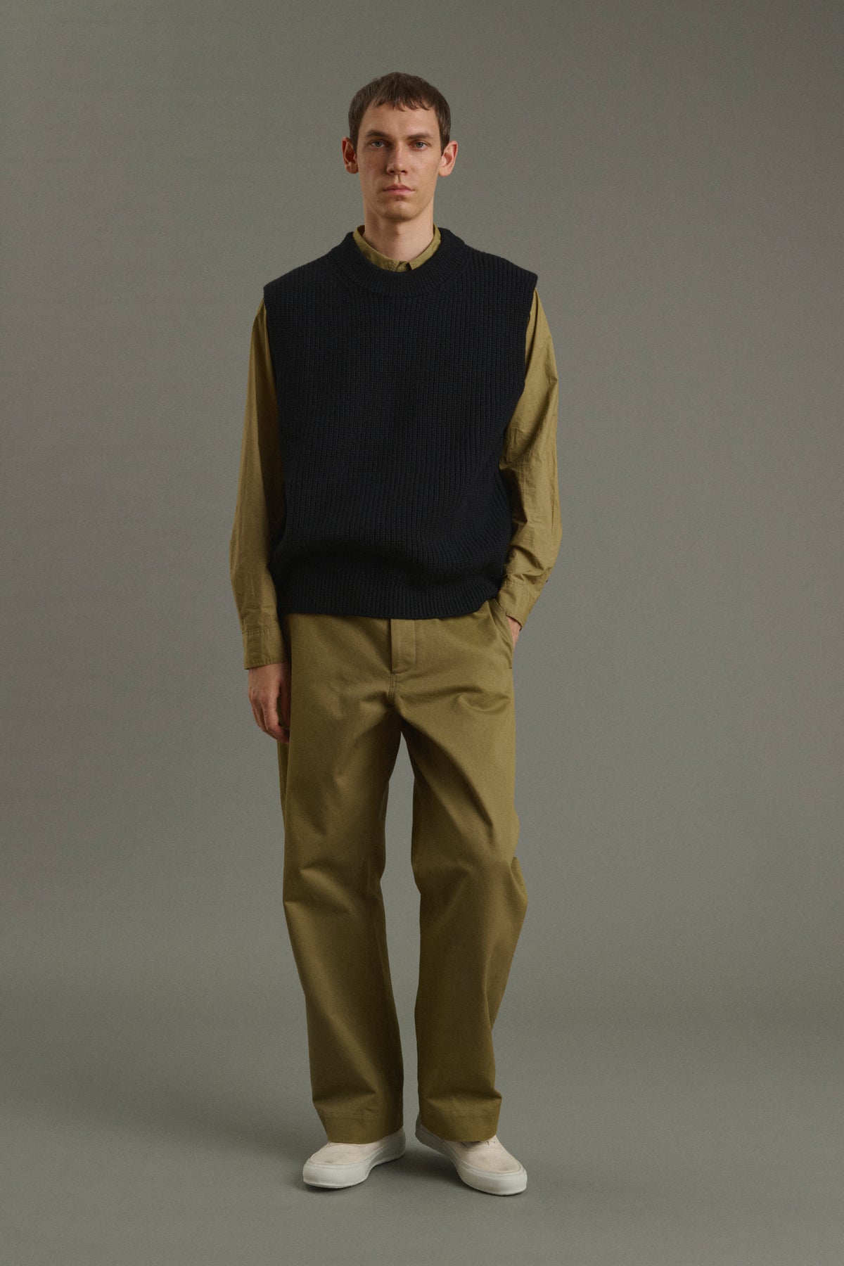 Pullover Josh - Navy/Black - Wool - Men