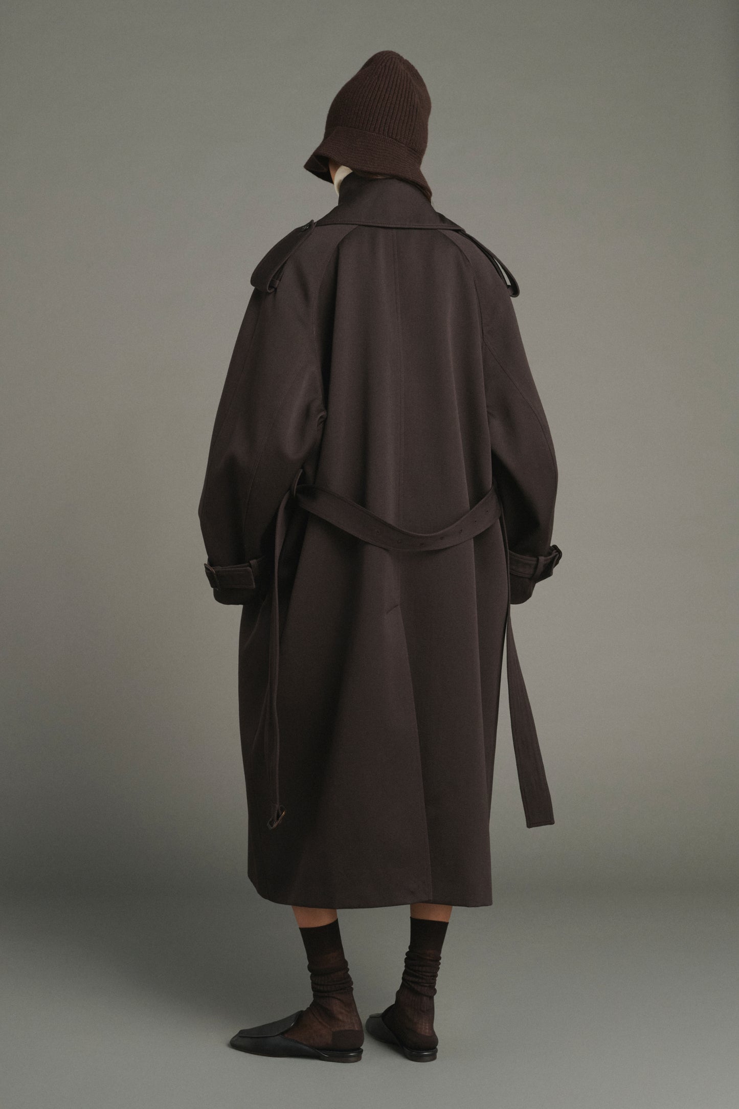 Lazare Coat - Ebony - Wool - Women