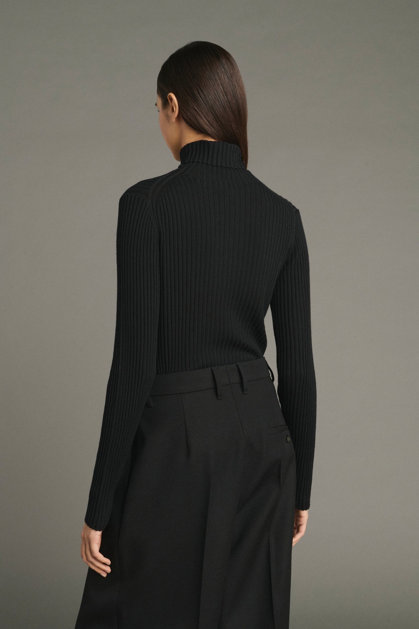 Pullover Filao - Black - Merino Wool - Women