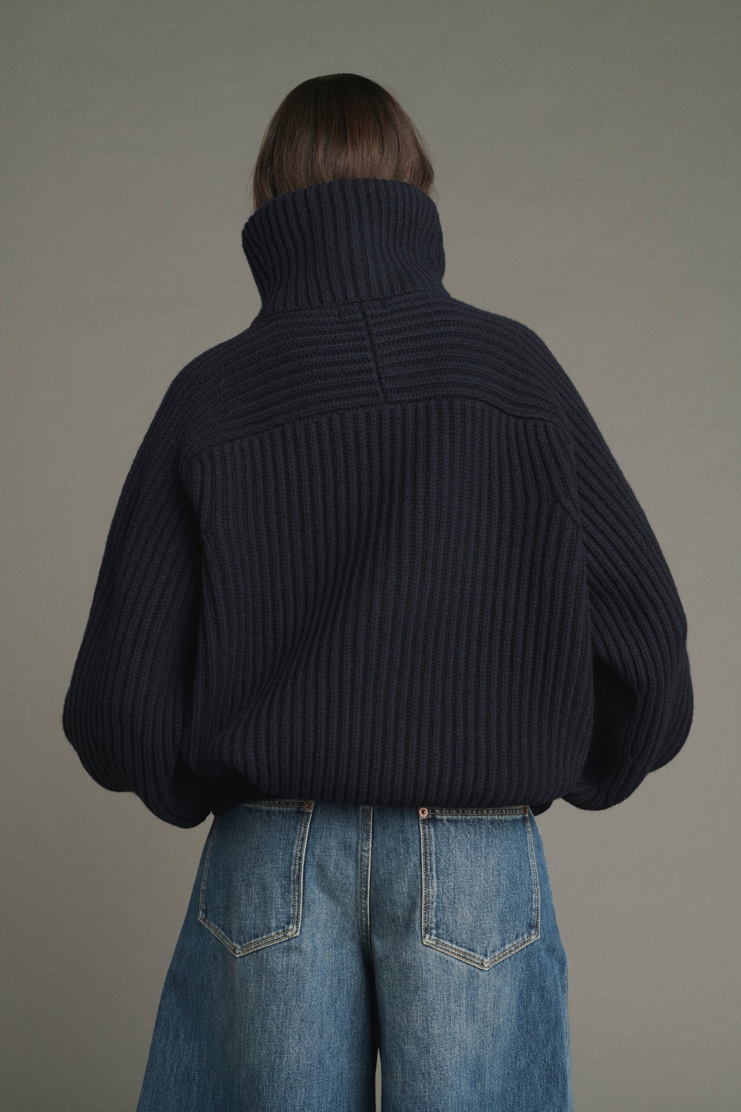 Jasper jacket - Navy - Merino Wool - Women