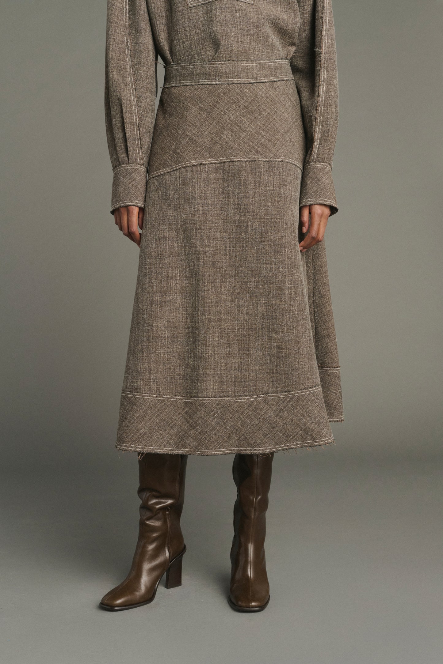Janelle skirt - Brown Marl - Women