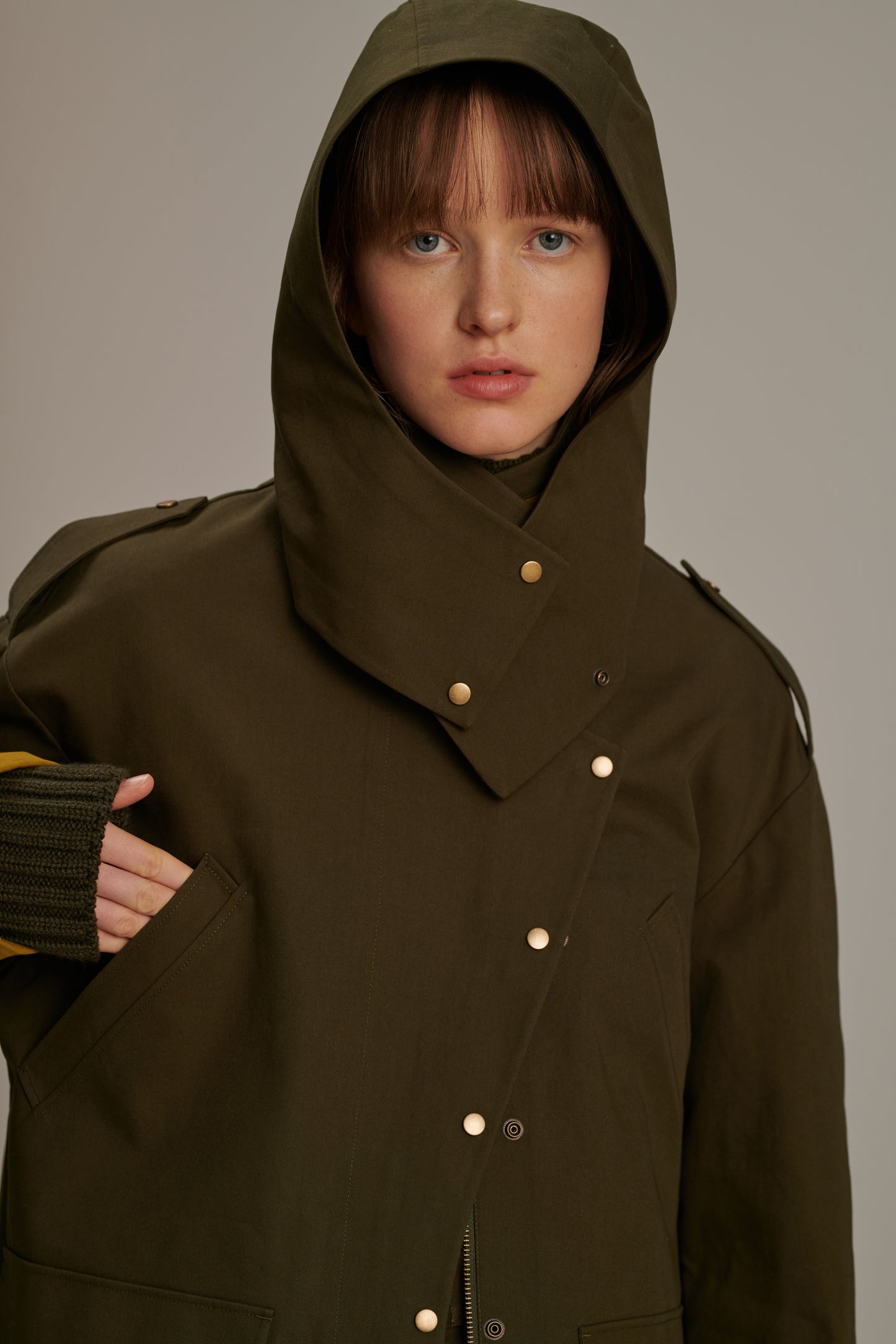 Manteau Berne - Kaki - Coton - Femme