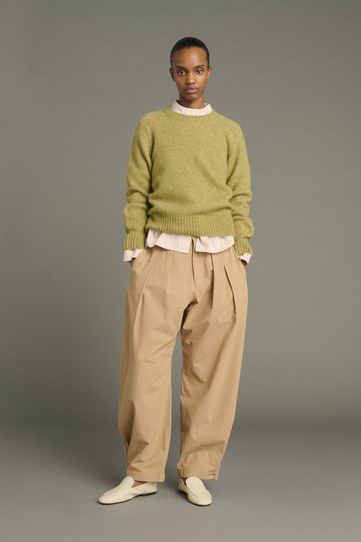 Lambert trousers - Beige - Cotton - Women vue 1