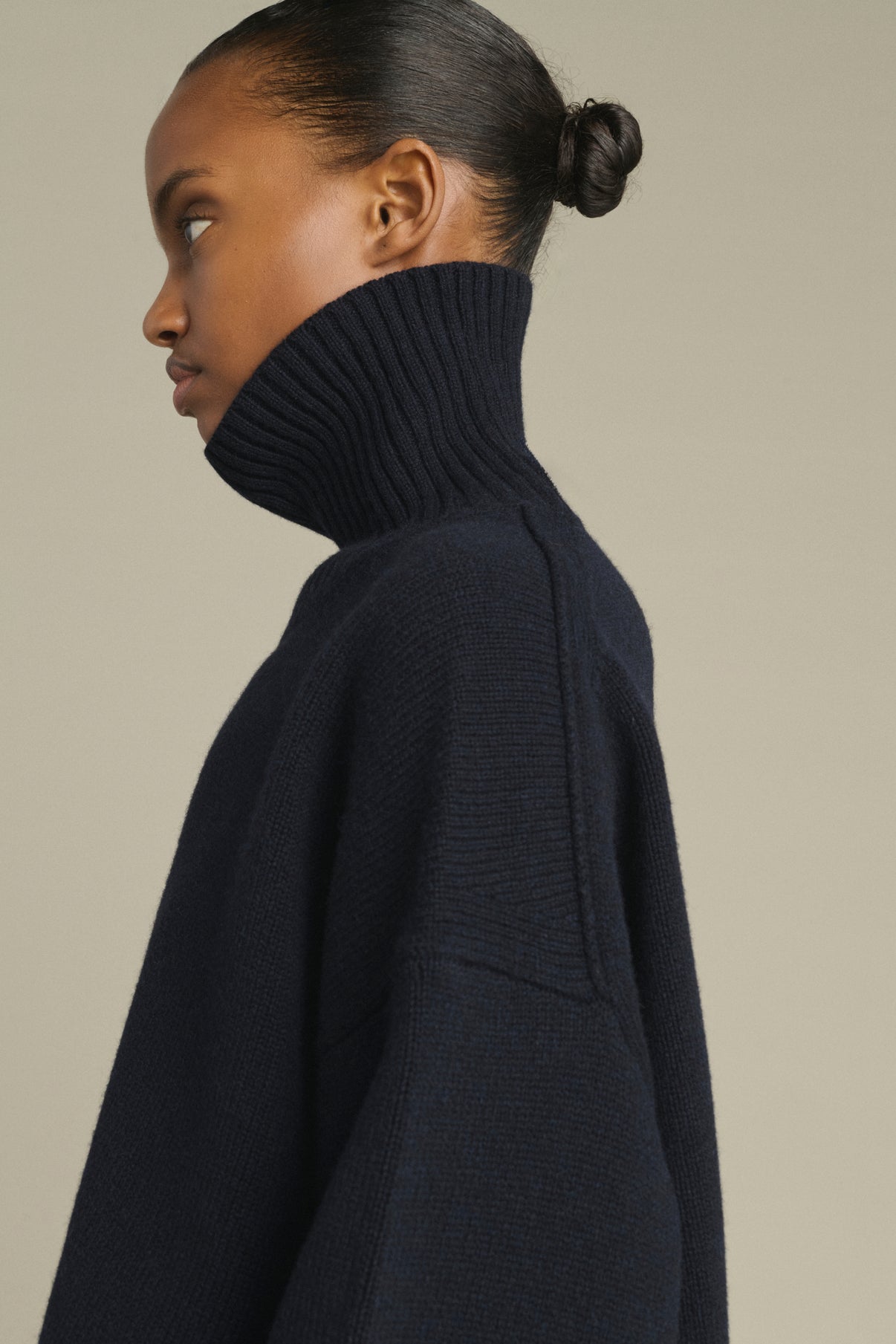 William Pullover - Navy - Merino Wool - Women vue 5