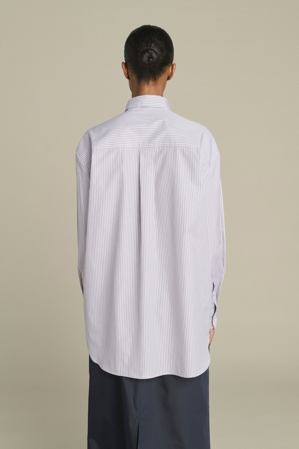 Shirt Carlotta - Blue/Beige - Cotton - Women vue 4