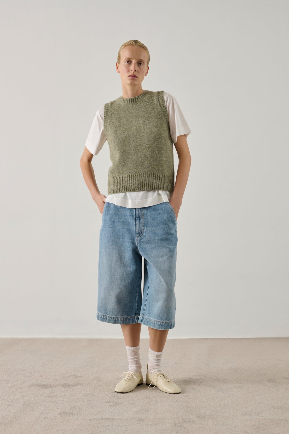 Pull Namaste - Vert D'Eau - Femme vue 2