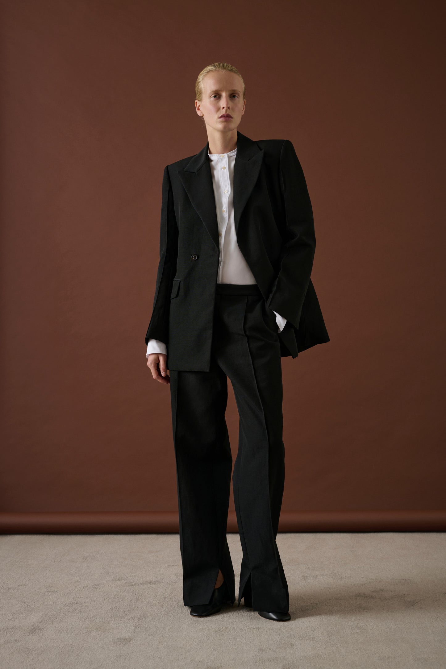 Pantalon Erik - Noir - Lin - Femme