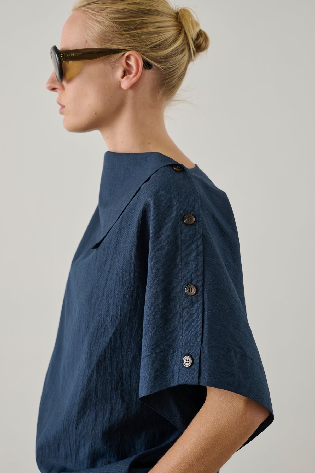 Issa Blouse - Navy - Women vue 4