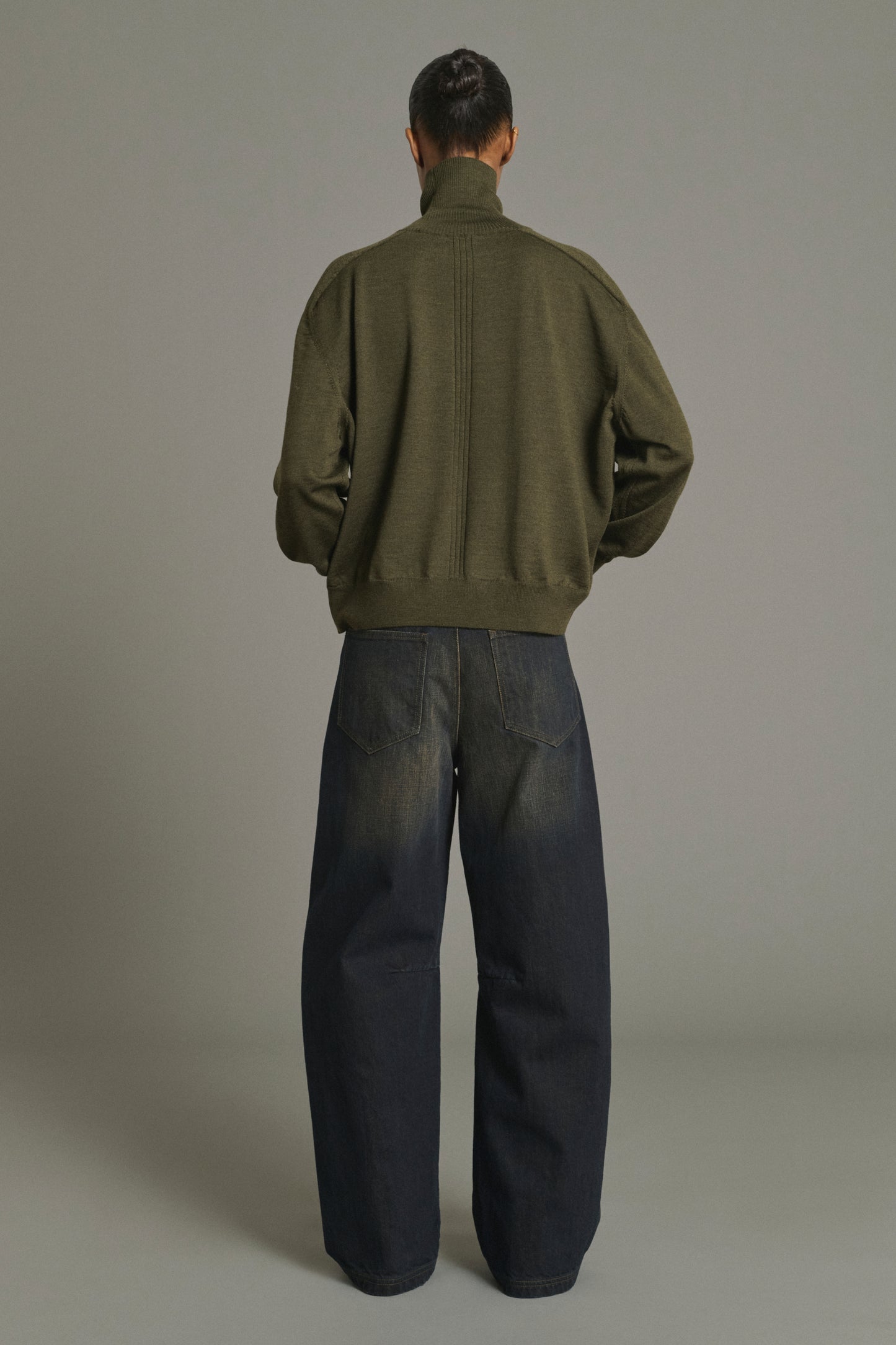 Nord Pullover - Dark Khaki - Merino Wool - Women