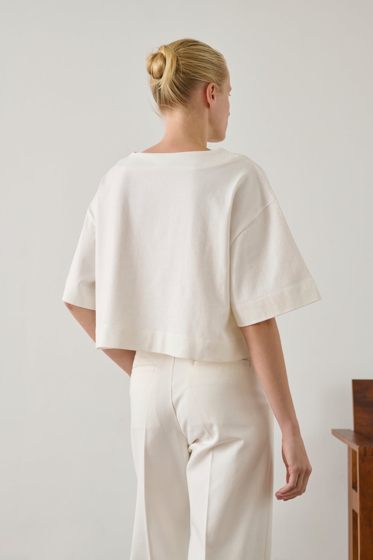 Tee-Shirt Davina - Blanc Cassé - Coton - Femme vue 4