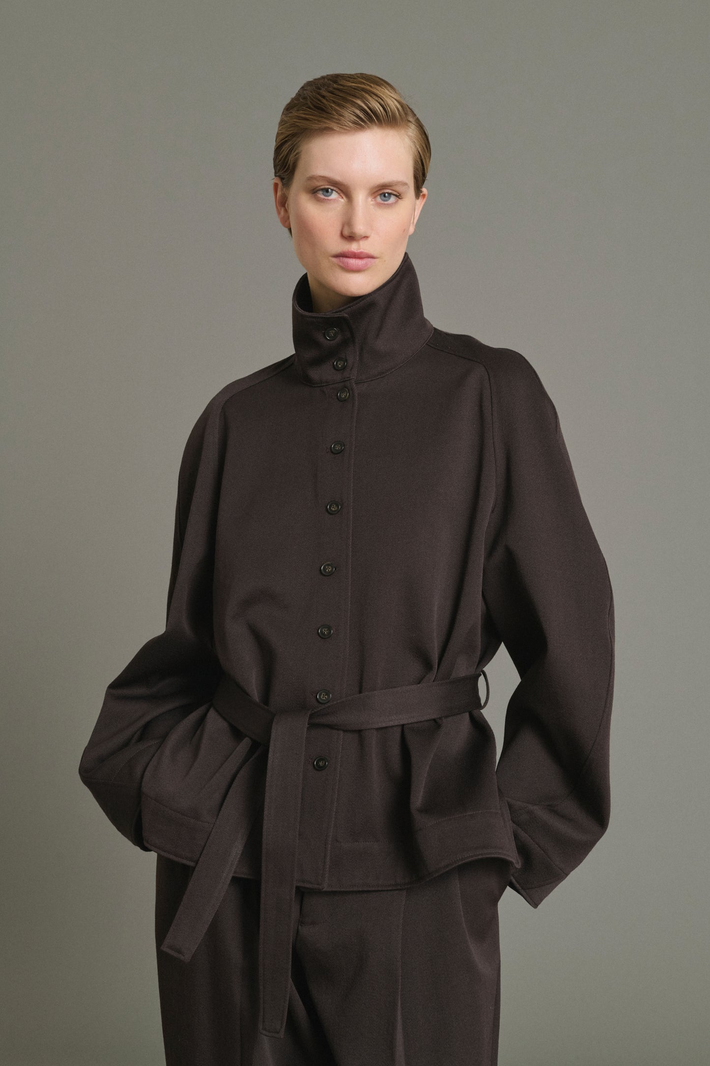 Geode Jacket - Ebony - Wool - Women