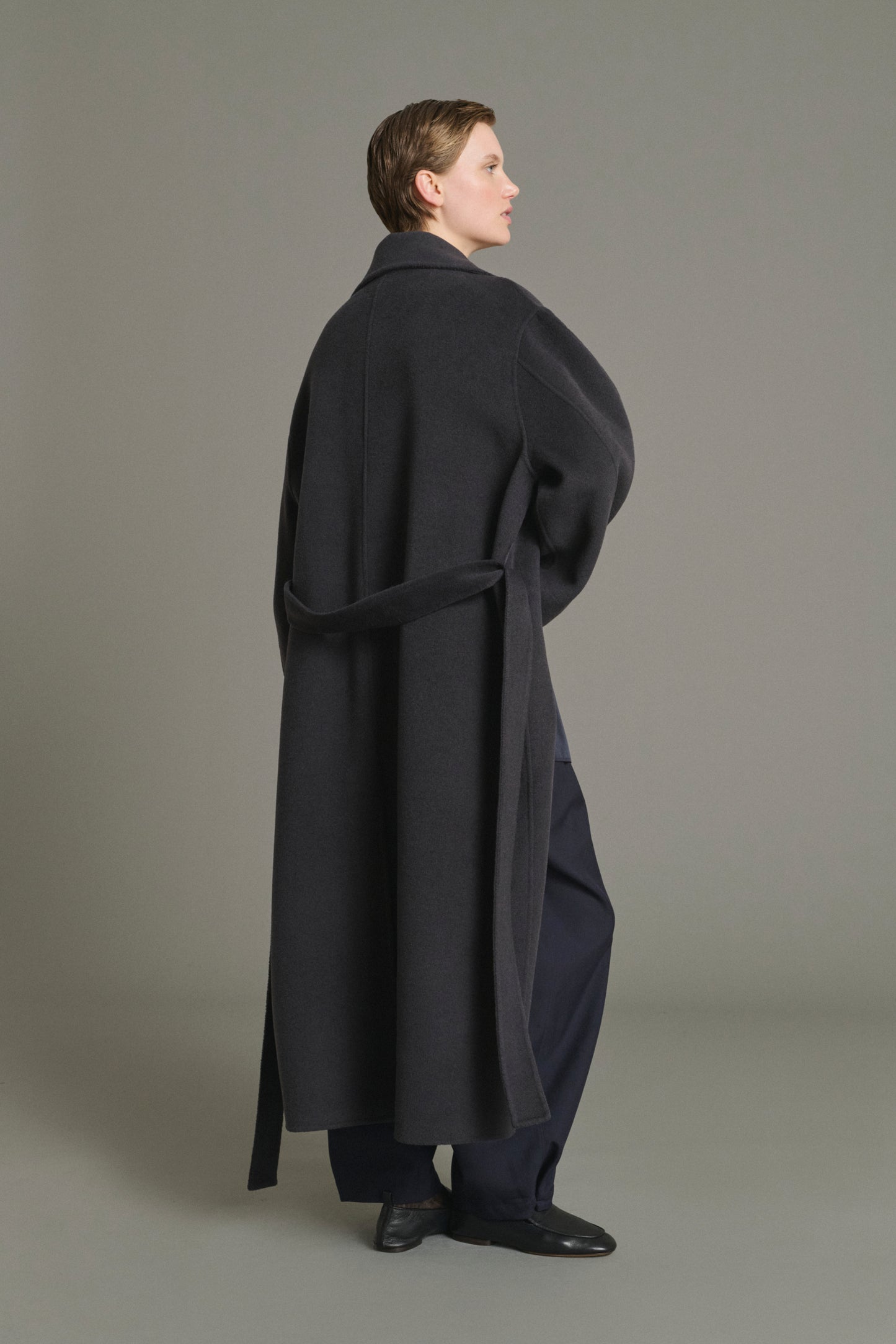 James coat - Charcoal - Wool - Women