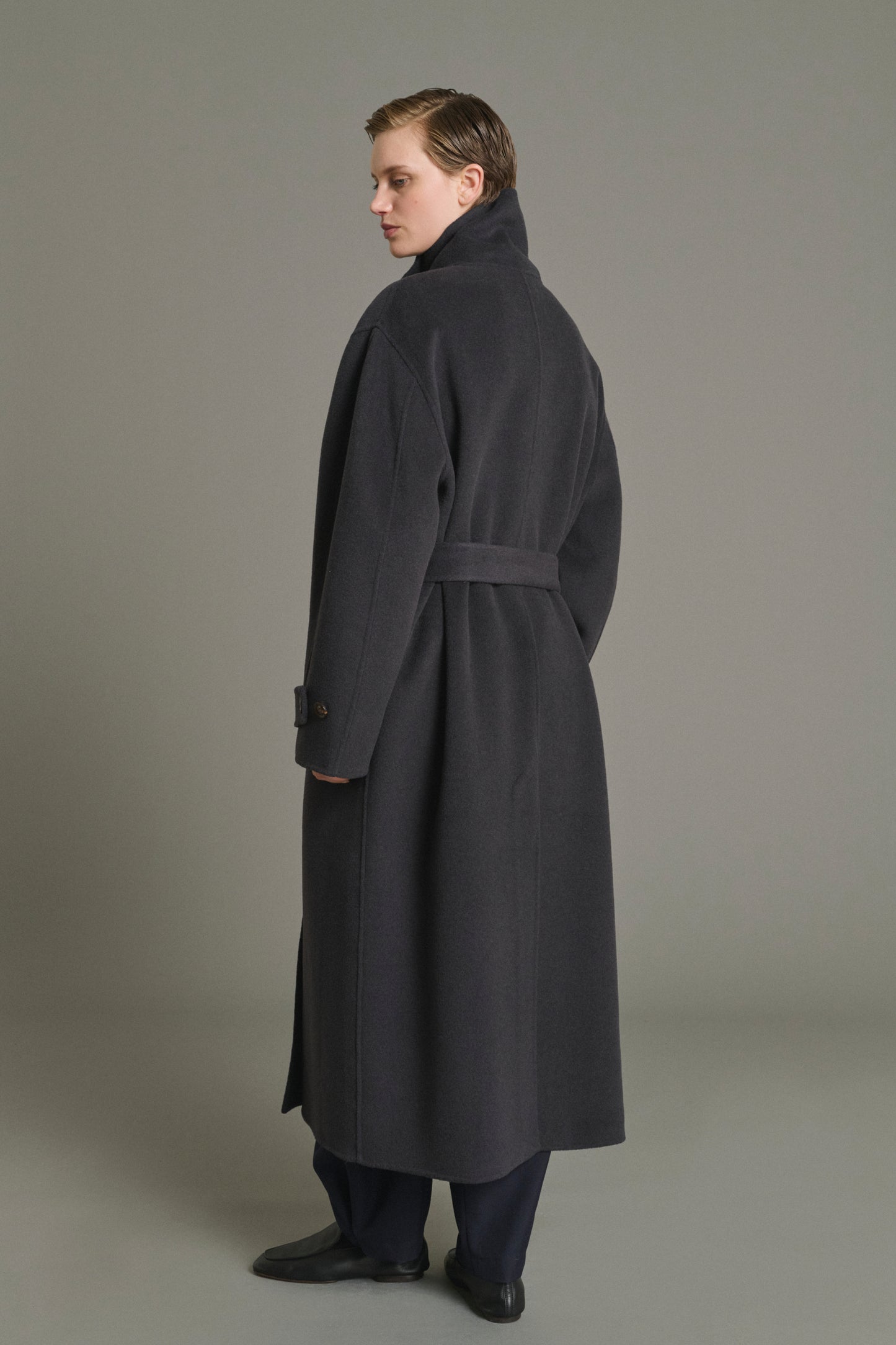 James coat - Charcoal - Wool - Women