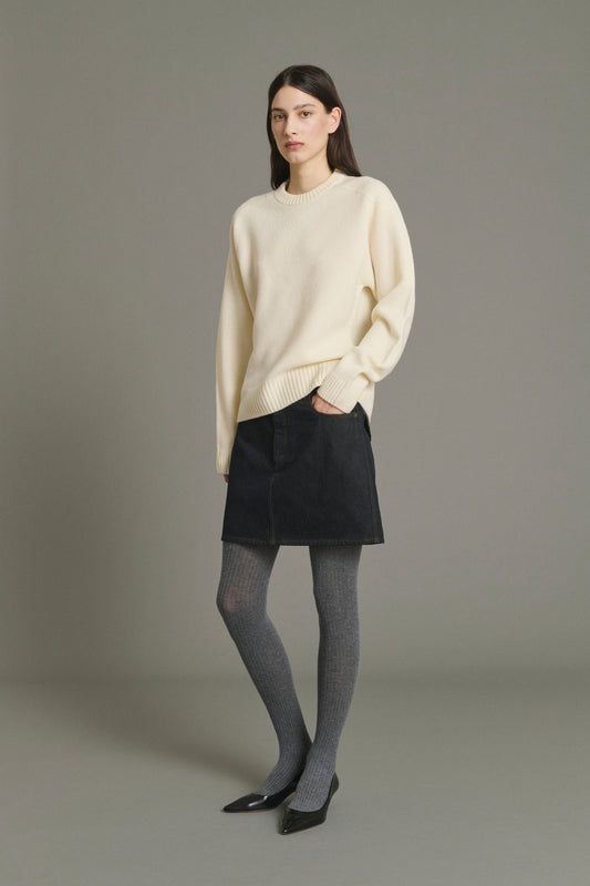 Skirt Lacy - Black - Cotton - Women