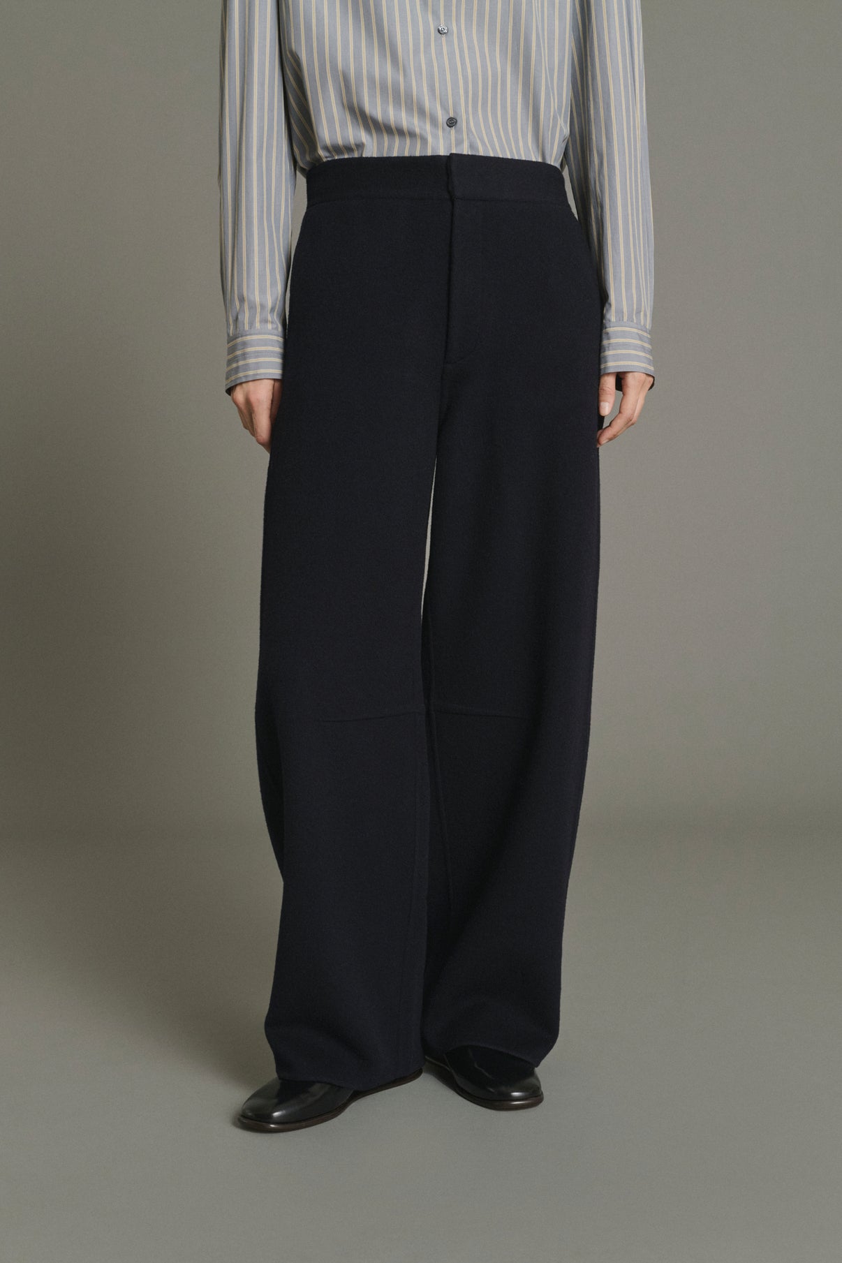 Hawk Trousers - Deep Navy - Wool - Women vue 2