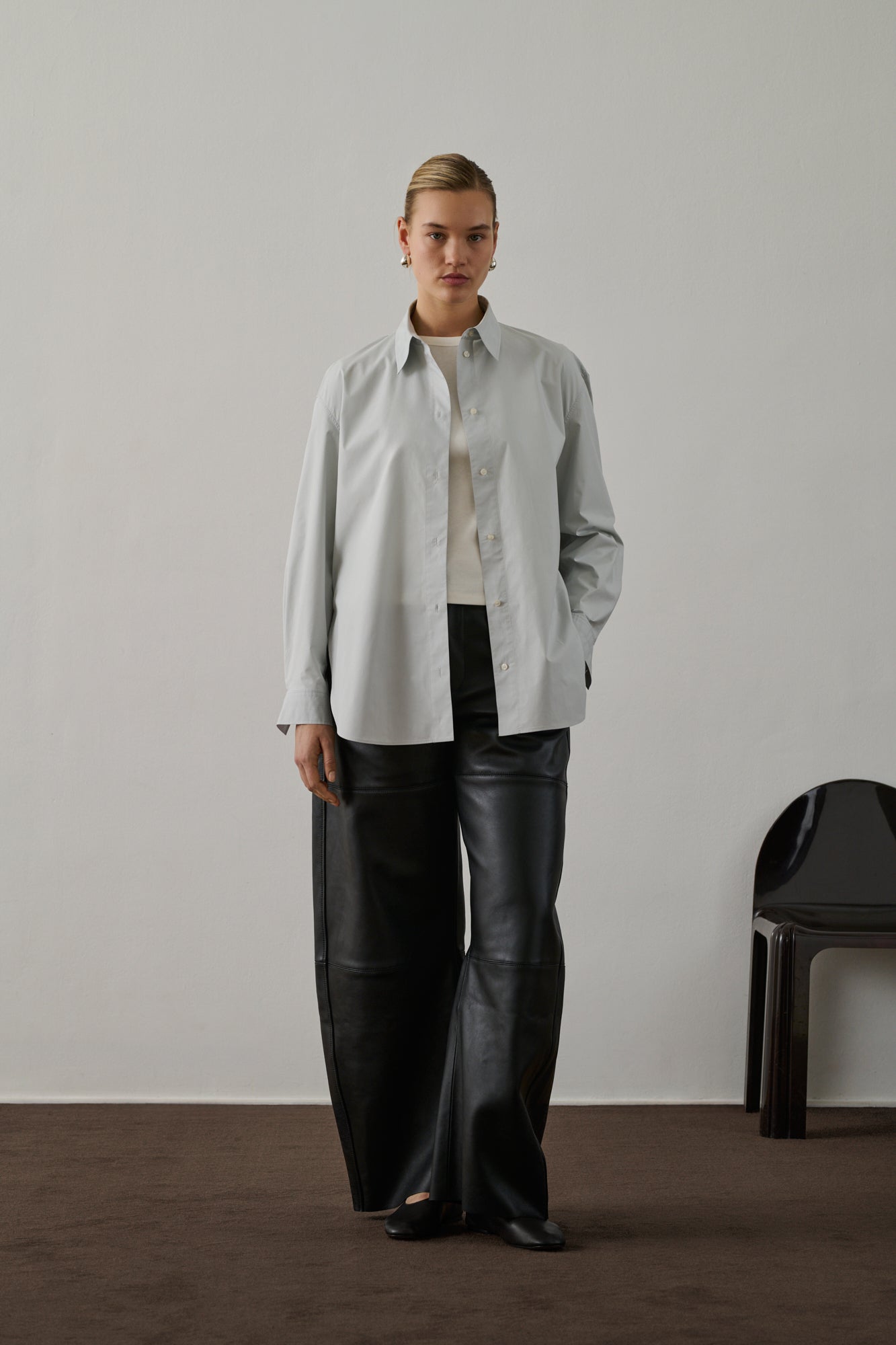 Grenade Shirt - Sky Blue - Cotton - Woman