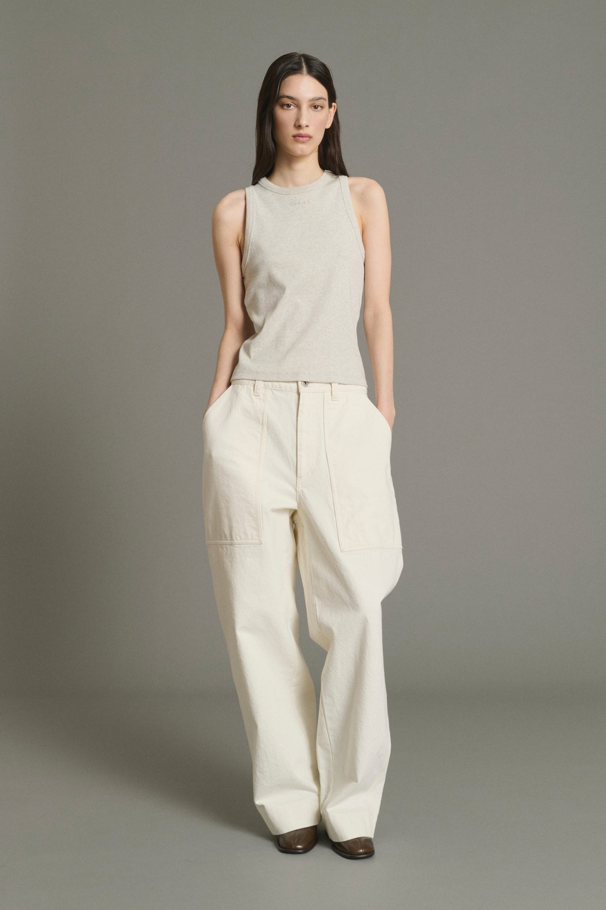 Dolly t-shirt - Grey Marl - Cotton - Women vue 4