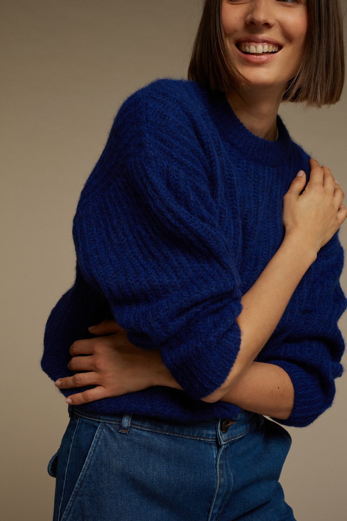 PULLOVER GINETTE MÉLANGE ECRU vue 4