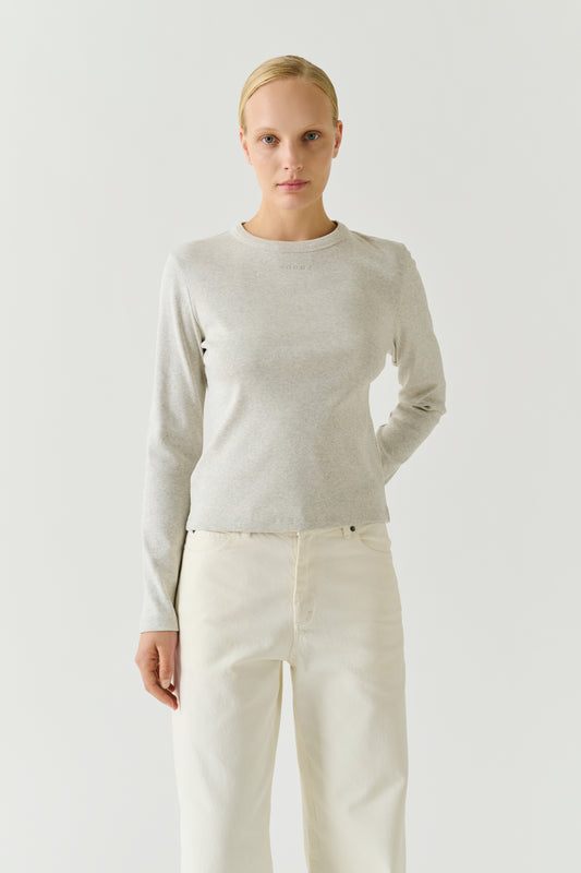 Flavie t-shirt - Grey Marl - Cotton - Women