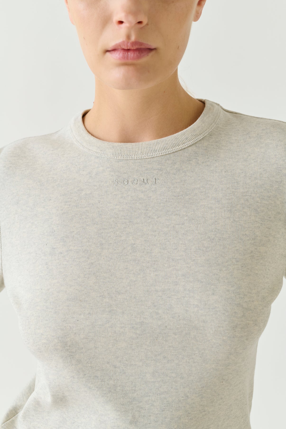 T-shirt Flavie - Marl Grey - Cotton - Women vue 4
