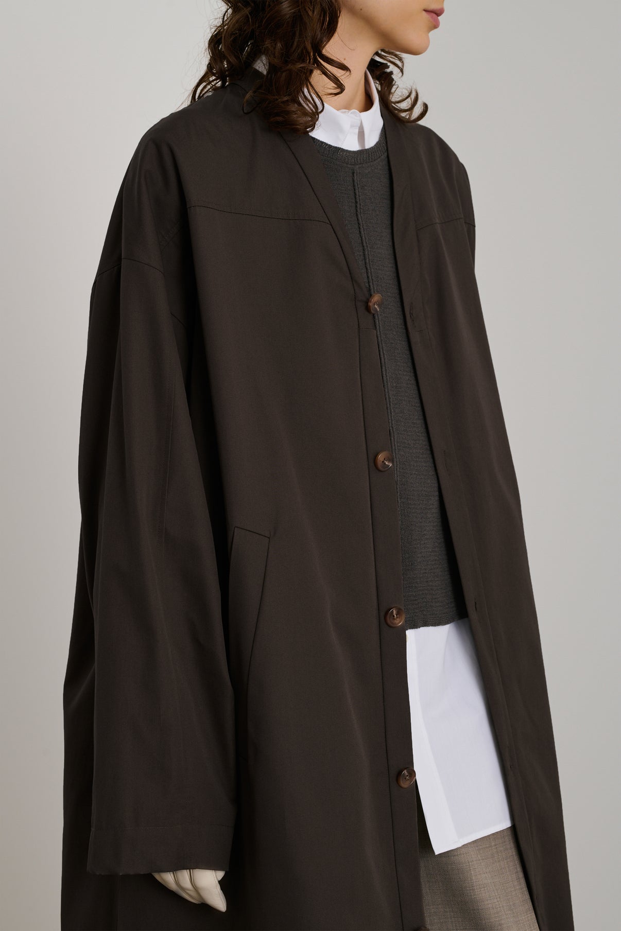 Manteau Elite - Ébène - Coton - Femme vue 3