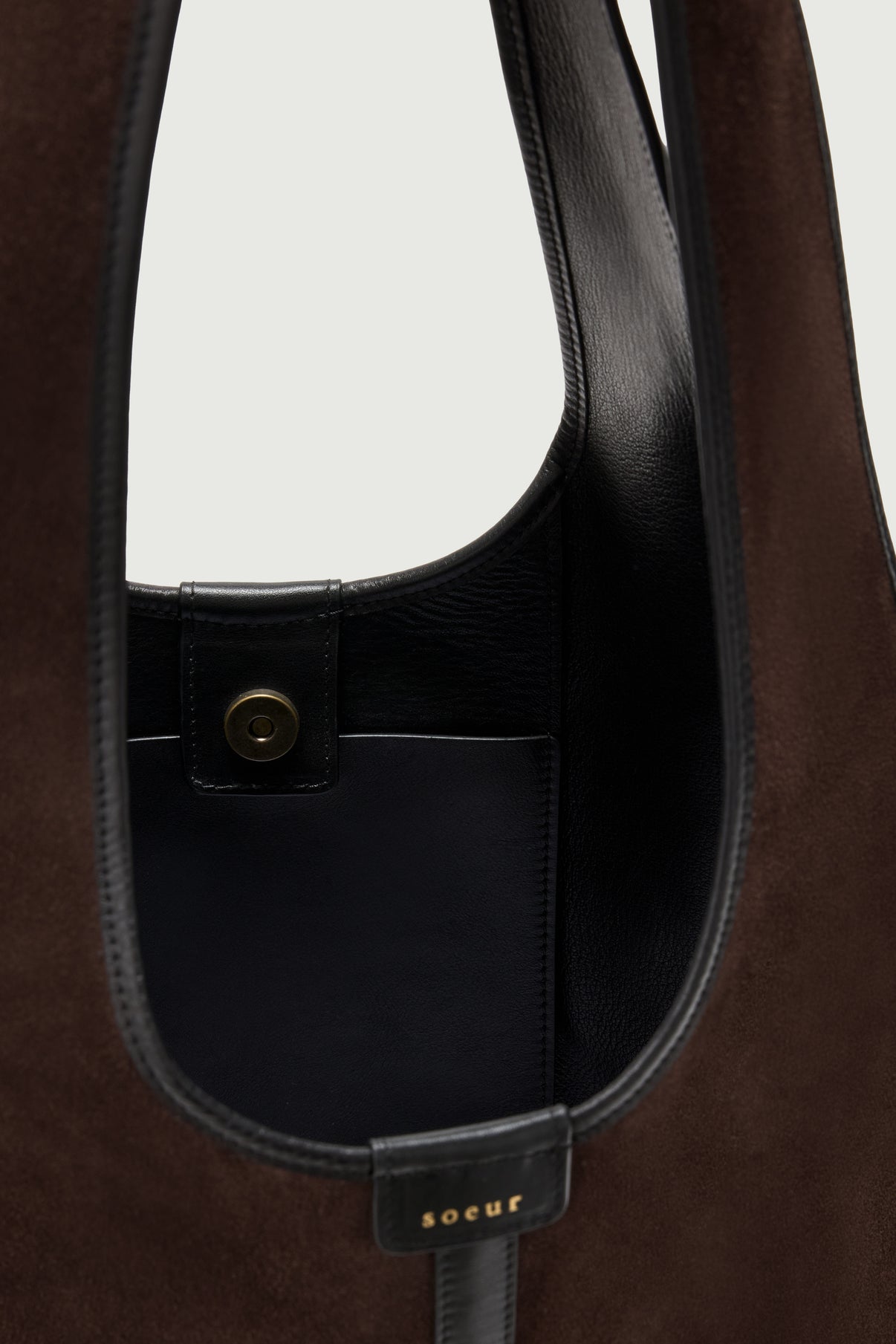 Douce Tote Bag - Dark Brown - Leather - Women vue 4