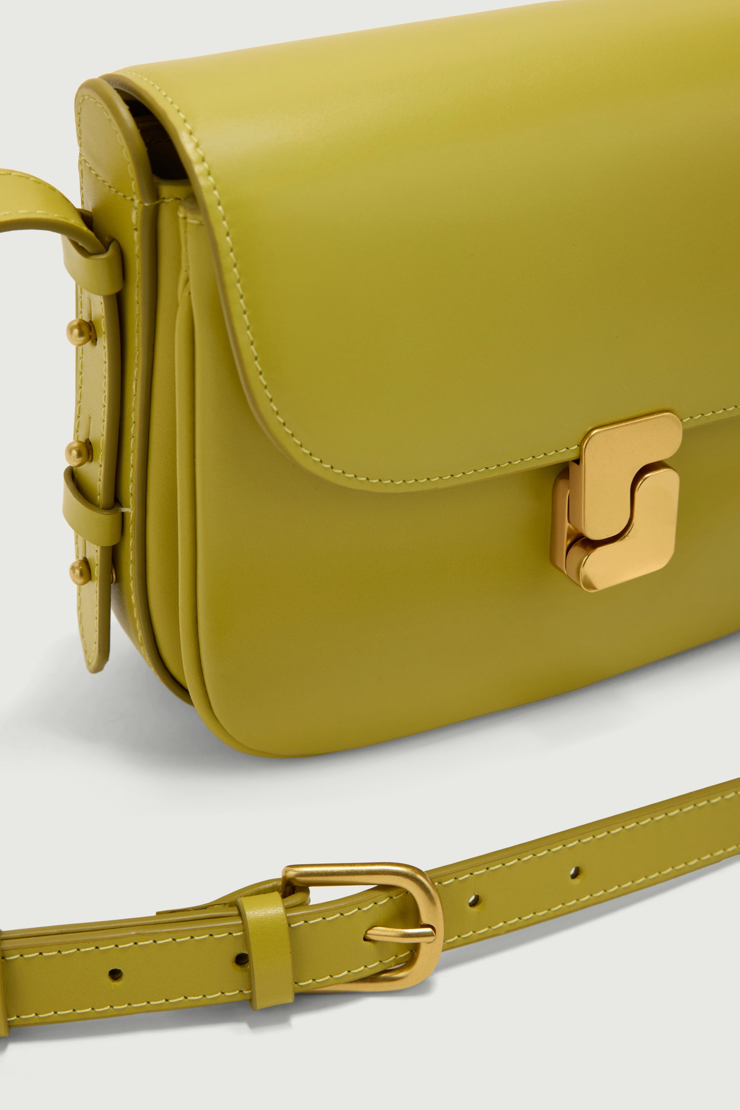 Bellissima Mini bag - Neon Yellow - Leather - Women