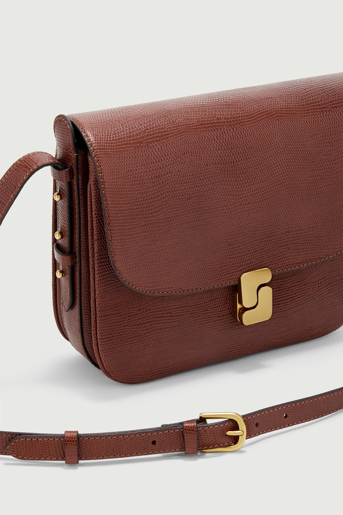 Bellissima Maxi bag - Cognac - Leather - Women vue 3